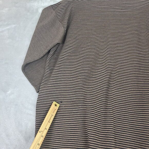 Pom Pom Frank Owen Vintage Sweater Wool Leather Batwing Sleeve Brown‎ Black Sz S - Picture 11 of 15